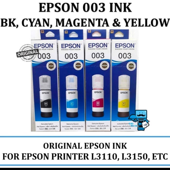 

New 1 Set Paket Tinta Eps0N 003 Ready Stock