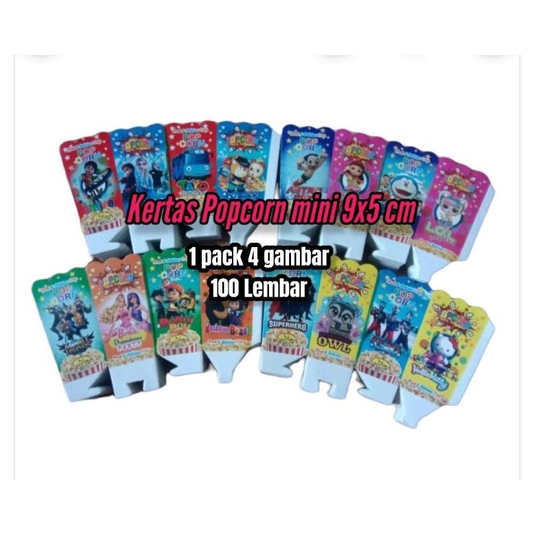 

PROMO KERTAS POPCORN MINI 9X5 CM / PLASTIK POPCORN MINI 9X5 CM / PAKET HEMAT PLASTIK & KERTAS TERLARIS