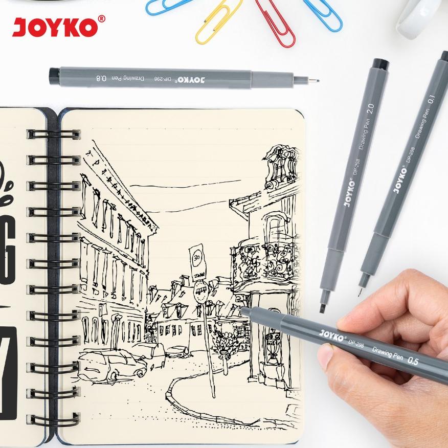 

BISA COD DRAWING PEN PENA GAMBAR JOYKO DP-298SA12 - BLACK TERBARU