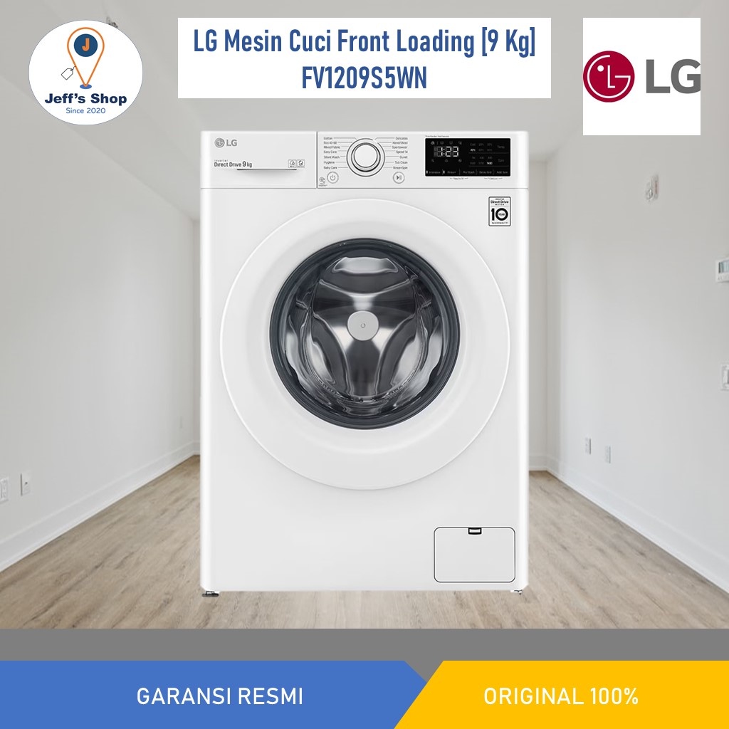 LG Mesin Cuci Front Loading [9 Kg] FV1209S5WN