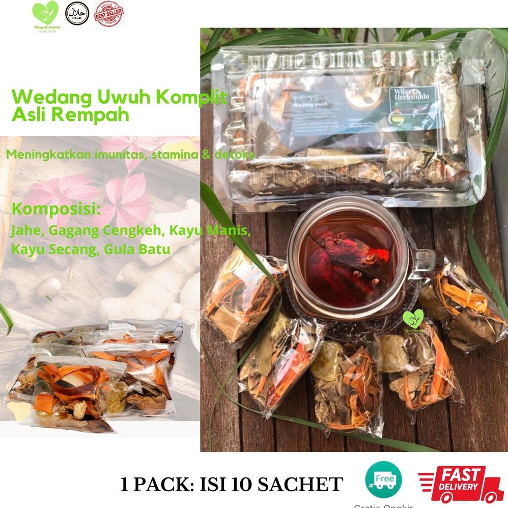 

Flash Sale Wedang Uwuh "" I Komplit Gula Batu 1 Pack isi 10 sachet I Antioksidan I I Herbal