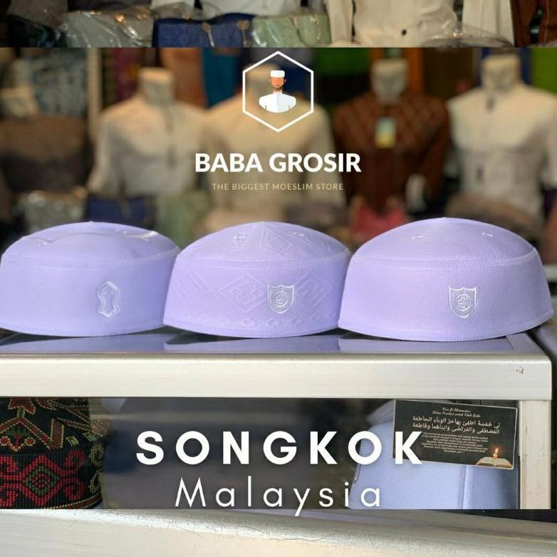 Best - Peci Malaysia Terompah Putih | Peci Malaysia Terompah ~