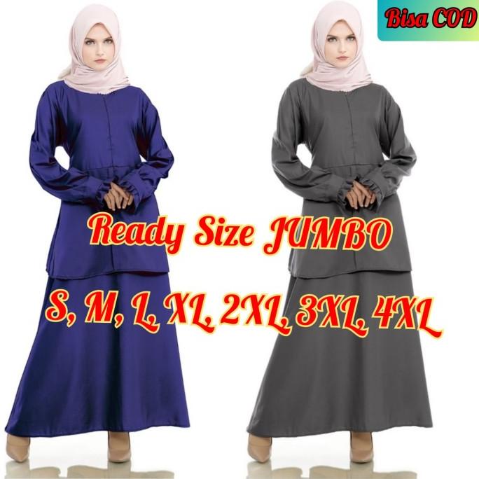 Gamis Seragam PNS PDH ABU BIRU GREY DONGKER Toyobo seragam guru kerja