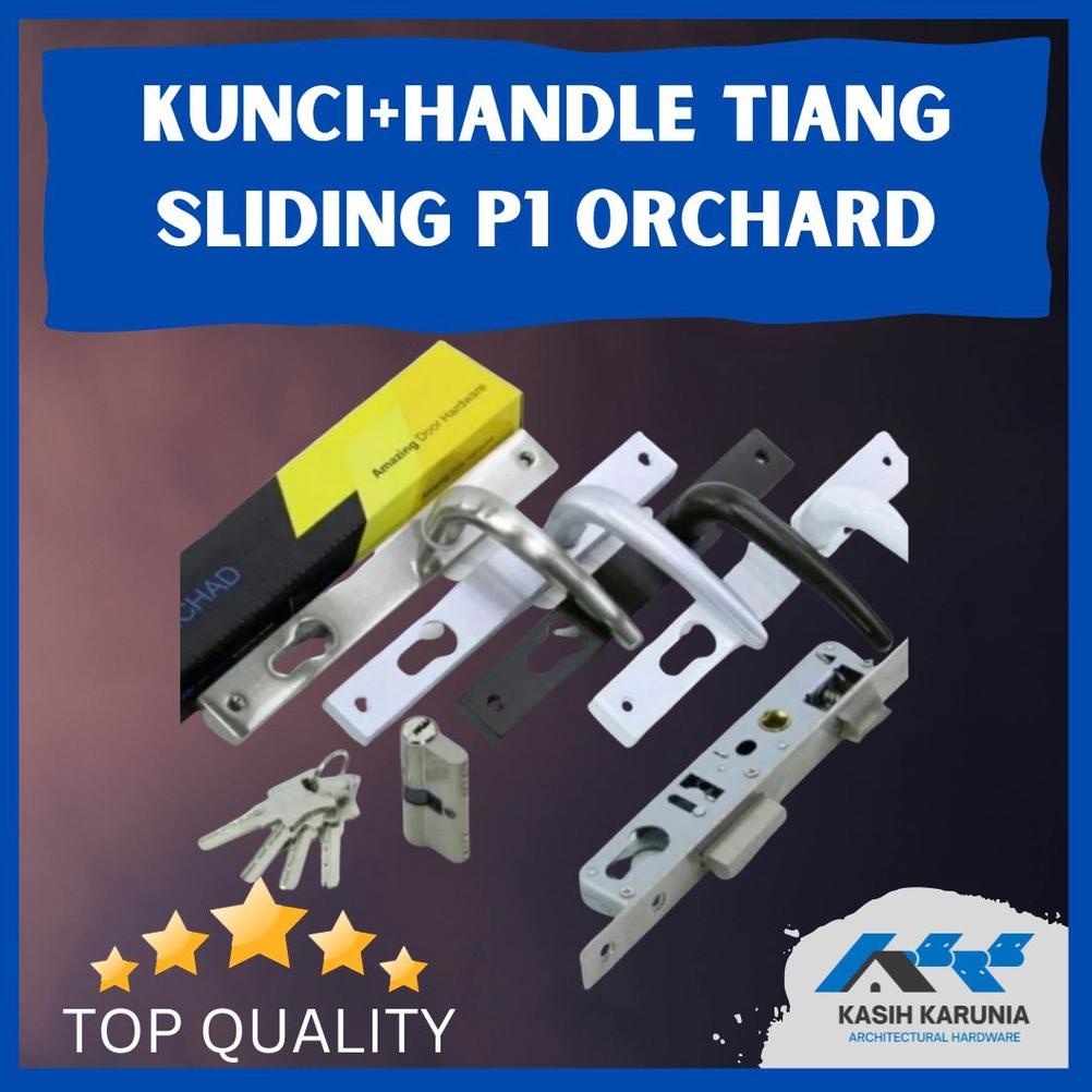 Special - (ORCHARD) Kunci Aluminium Tiang Sliding Kunci Pintu Aluminium Bahan Sliding 