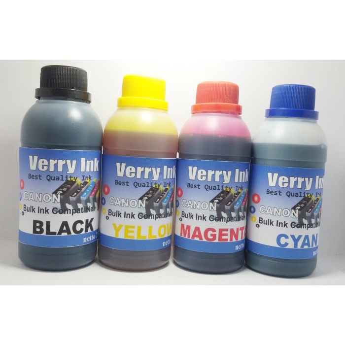 

Ready Tinta Canon Isi Ulang 250Ml Verry Ink (Satu Paket) 4 Warna Original