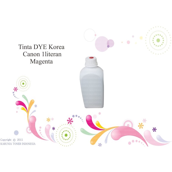 

Baru Tinta Dye Korea Canon 1Literan Magenta Hemat