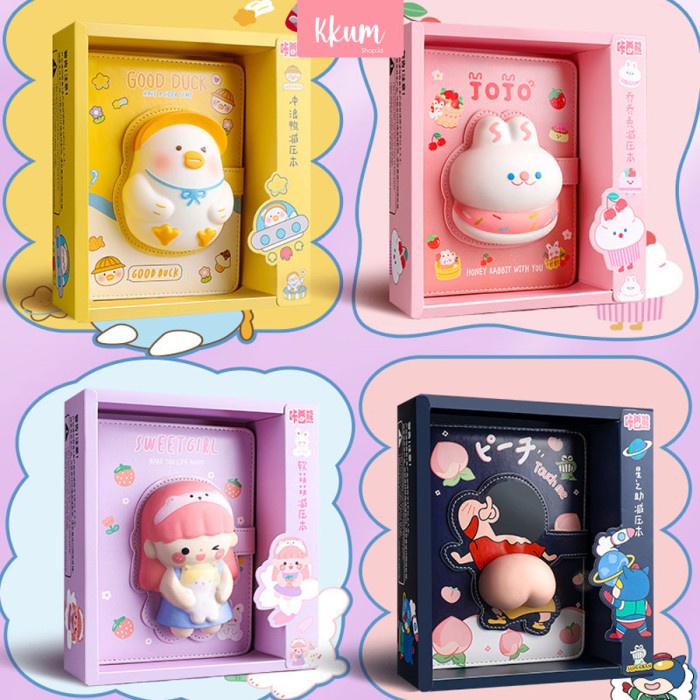 

BUKU SQUISHY BOOK DAILY NOTEBOOK/ AGENDA BUKU CATATAN CUTE DIARY