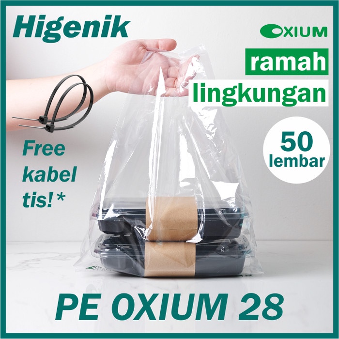 

Promo Kantong Plastik Oxium Pe 28 Kresek Bening Tebal Isi 50 Lembar Terbaru