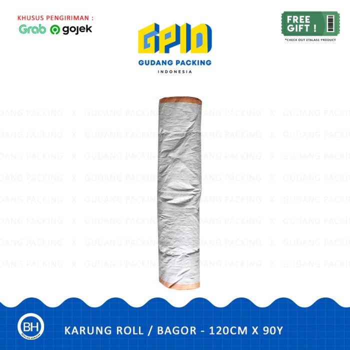 

Promo (Gosend/Grab) Karung Bagor/ Karung Rol/ Karung Ngebal 120Cm X 100 Yard Terbaru