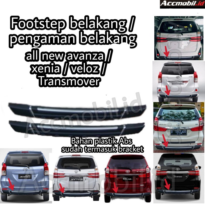 Pengaman Bumper Tanduk Footstep Belakang All New Avanza Xenia Veloz