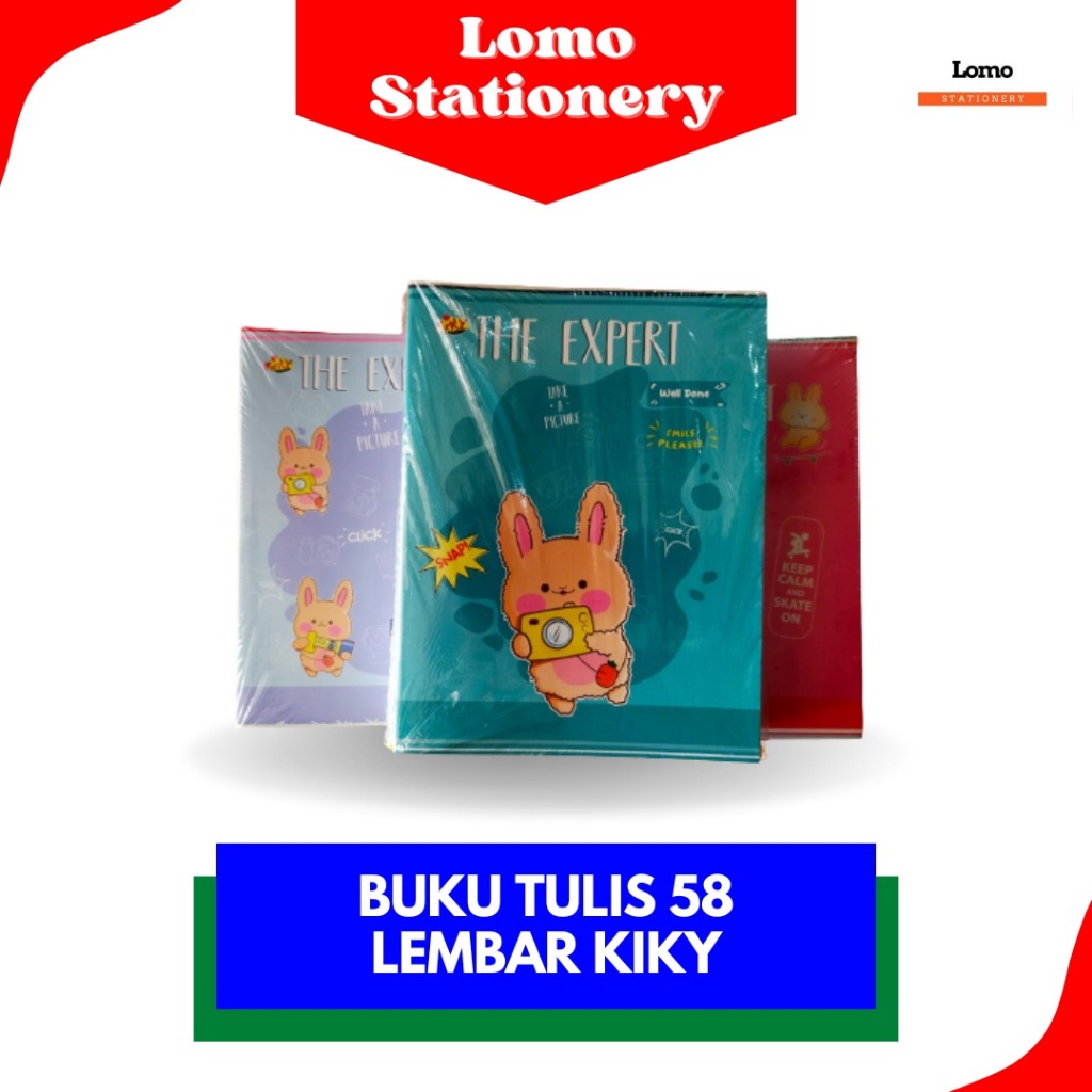 

Buku Tulis Kiky 58 Lembar (10 Buku)