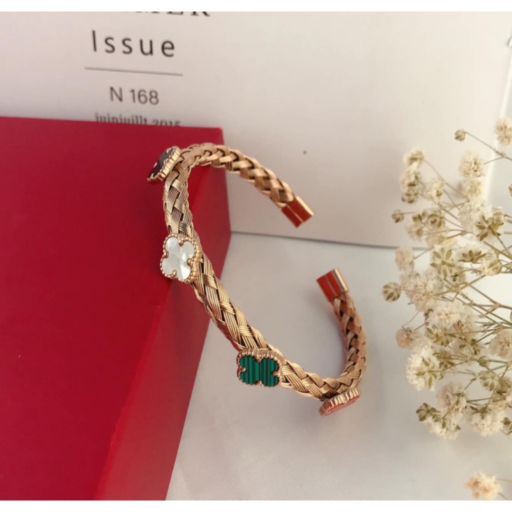 Gelang Titanium Permata Warna Warni 4404