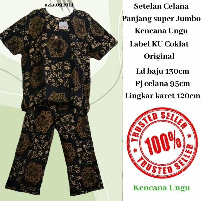 SETELAN CELANA PANJANG JUMBO KENCANA UNGU