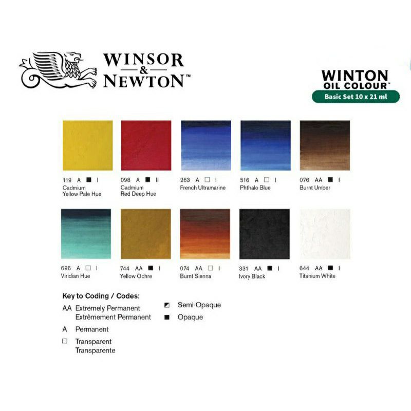 

Cat Nyak Winton Oil Colour Set 10 X 21 Ml Winsor & Newton