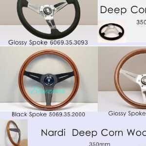 Terbaru Nardi Deep Corn Wood Black Spoke Deepcorn Original Italy Stir Nardi Garansi