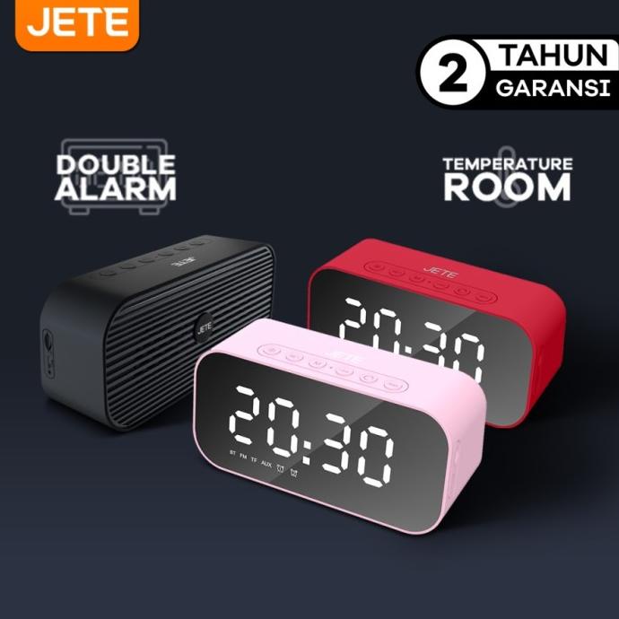 JETE S2 Speaker Bluetooth Portable Alarm & Clock | Speaker Jam JETE