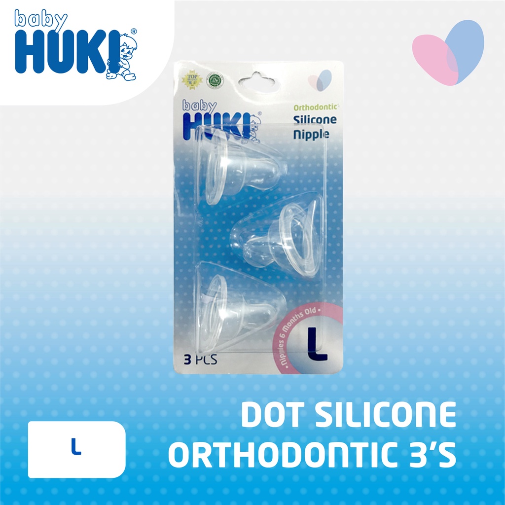HUKI DOT SILICONE ORTHO BLISTER 3'S - L