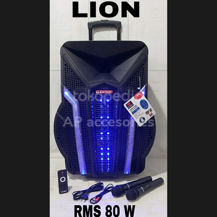 Termurah Speaker Aktif Bluetooth Portable 18 Inch Asatron Lion 18In Asatron 18 Garansi