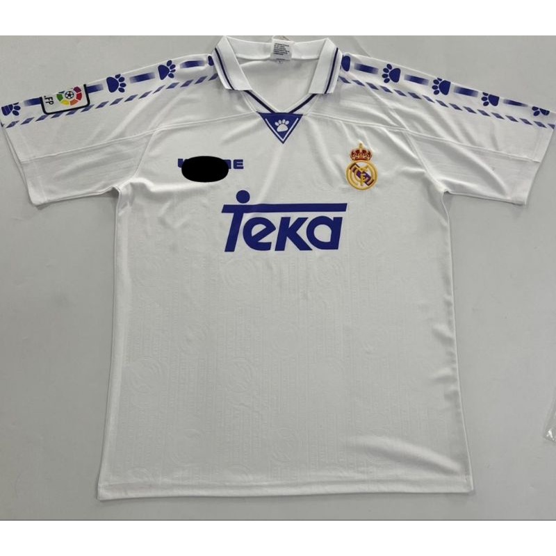 JERSEY BOLA RETRO REAL MADRID HOME 1996 - 1997 GRADE AAA IMPORT