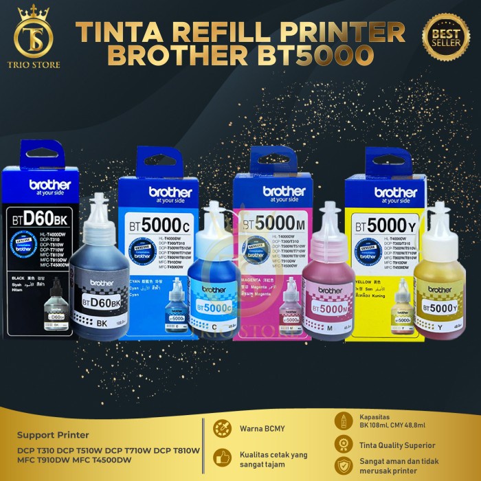 

TINTA BROTHER BTD60BK & BT5000 (1SET)