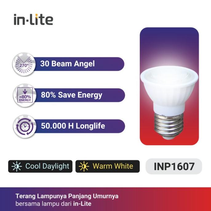 INP1607 Lampu LED Sorot Par SPOTLIGHT COB 8w E27 Inlite