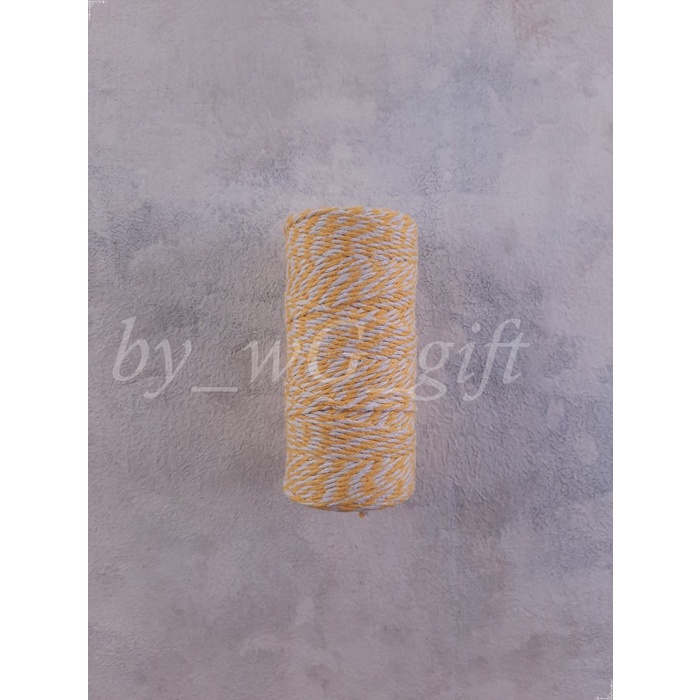 

Pita Tali Katun - Kuning ; Lebar 2 mm; Panjang 100 Meter