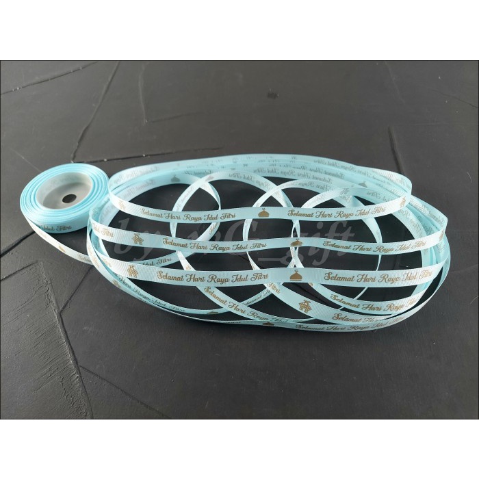 

Pita Idul Fitri -GrossGrain-Biru Muda ;Lebar 1.2cm ;Panjang 20 yard