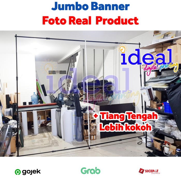 BACKWALL /JUMBO BANNER STAND UK 3X3/BACKDROP/TRIPOD BANNER 3x3