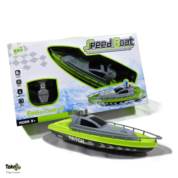 Promo Mainan Anak Remote Control Speed Boat Rc Perahu Kapal Cepat Match