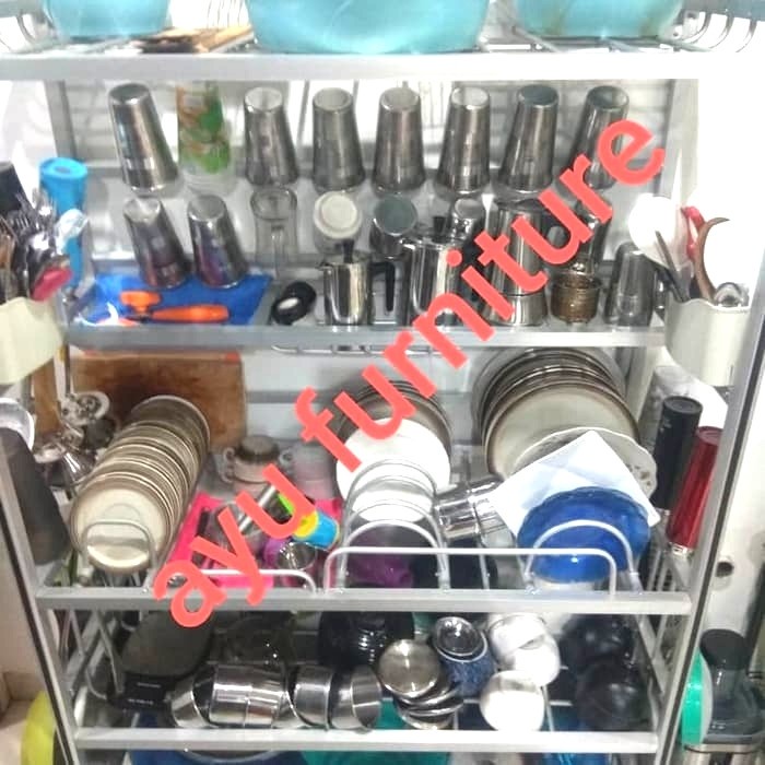 RAK PIRING TERBUKA ALUMUNIUM PIPA BESAR