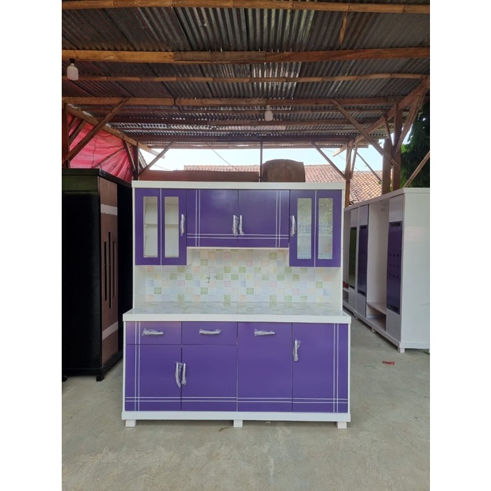 Promo (Free Ongkir) Rak Sayur 4 Pintu / Lemari Sayur 4 Pintu / Rak Piring