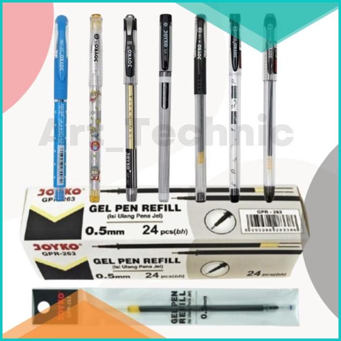 

Refill Isi Gel Pen Joyko 0.5mm 24 Pcs GPR-263 Original Quality 20JVLZ