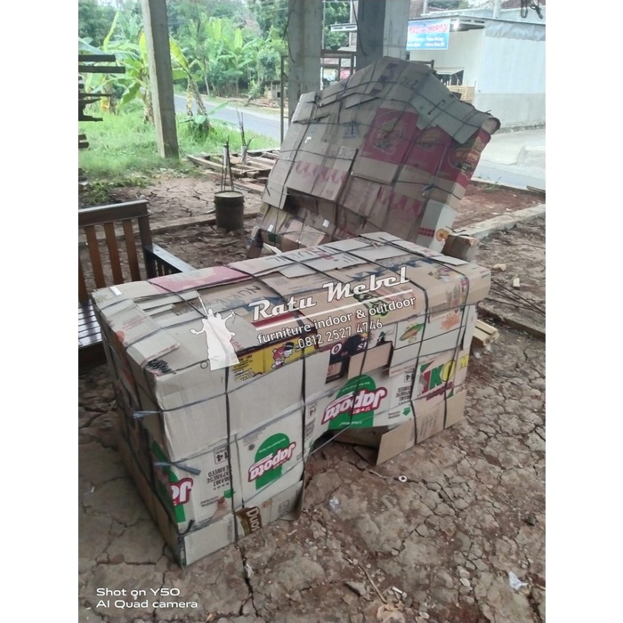 UJ 443 Meja biro set kayu jati