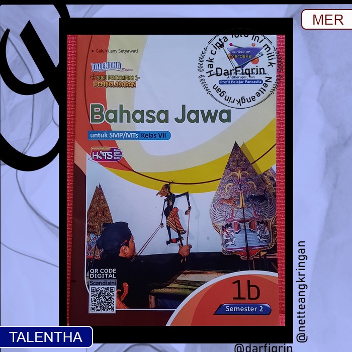 LKS Bahasa Jawa Kelas 7 8 Semester 2 SMP/MTs KURMER Kurikulum Merdeka-Talentha-HOTS-Galuh