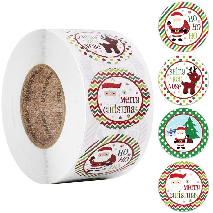 

Sticker Natal Isi 500 Tempelan Toples Kue Kado Natal Sticker Anti Air Terbaik