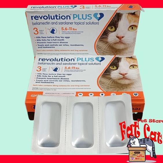 Revolution orange plus obat kutu kucing dewasa per Tube