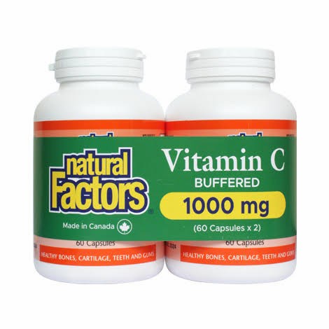 Natural Factors Vitamin C 1000mg 120 Kapsul Capsule Buffered non acid
