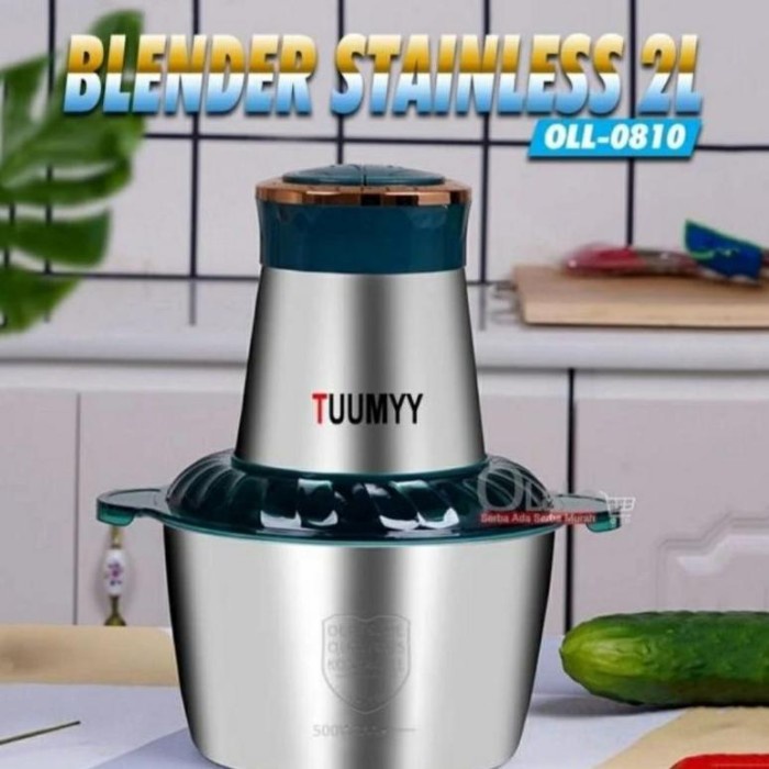 Promo Blender Stainless Chopper Tummy Ol-0810 2L Blender Serbaguna