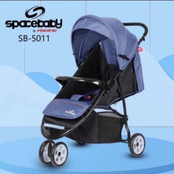Promo Stroller Spacebaby Sb 5011 / Kereta Dorong Bayi Roda 3 Termurah