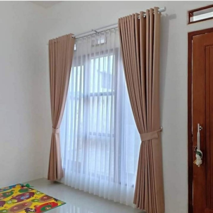 Promo Gorden Blackout 200 X 250Cm Polos Minimalis Murah