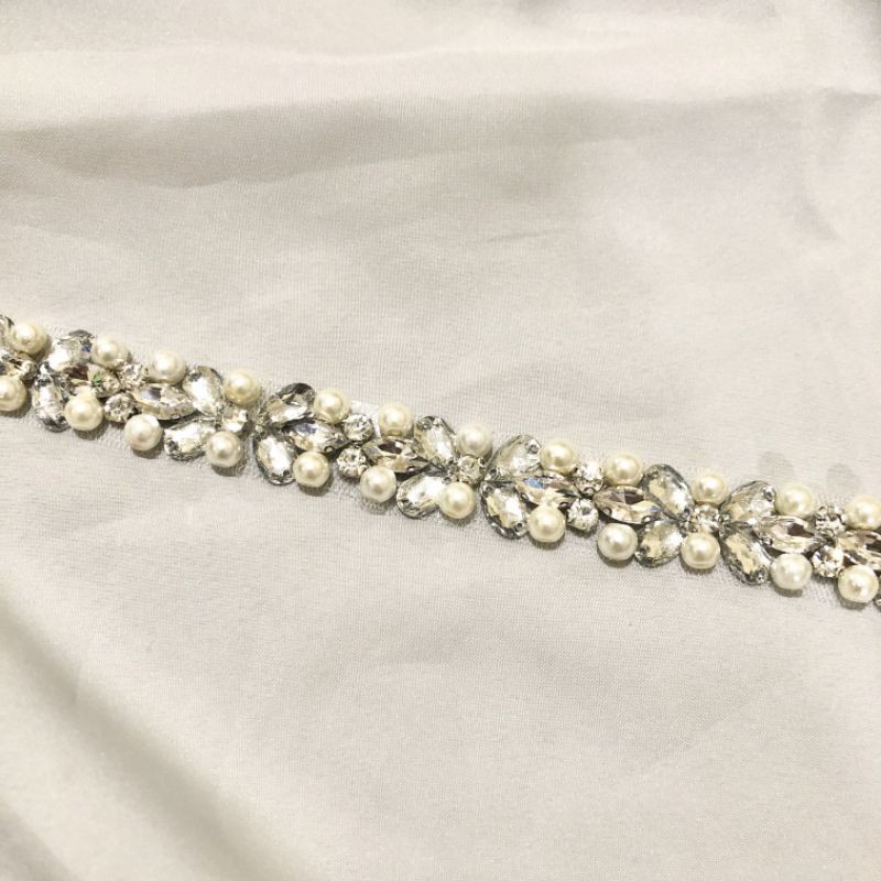 Heramour - Aplikasi Payet Rangkai Pinggang Dan Dada W10 Aksess Kebaya Dan Baju Pesta