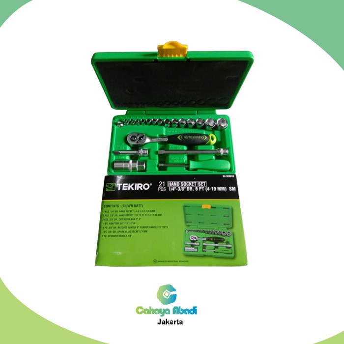 ✅New Kunci Socket Set Tekiro 21 Pcs/ Kunci Sok Set Tekiro 21Pcs Limited