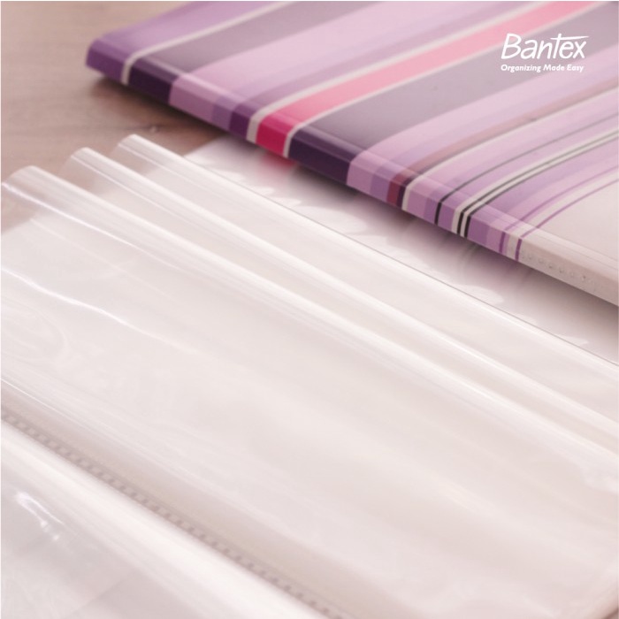 

New Bantex Pp Fancy Stripes Display Book 30 Pockets Folio #3197 15 Original