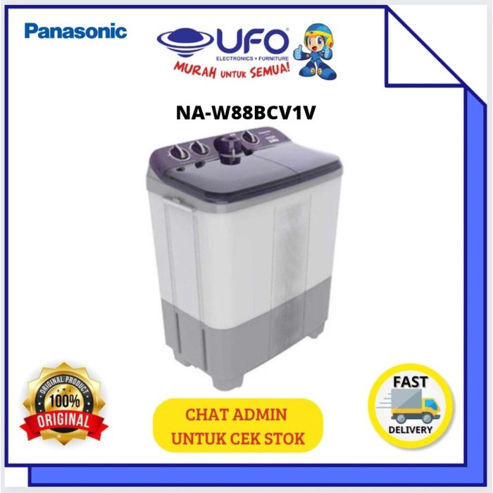 PANASONIC NAW88BCV1V MESIN CUCI 2 TABUNG 8 KG