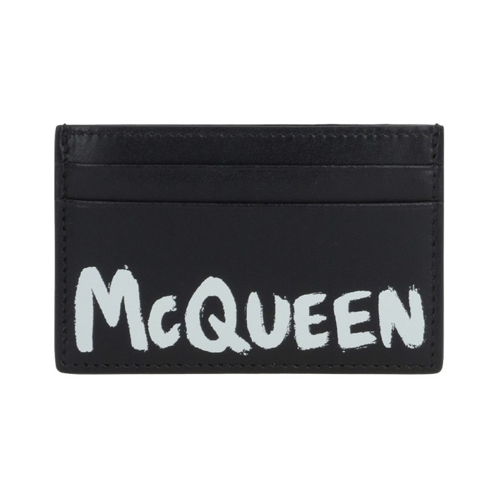 

Alexander McQueen Graffiti Logo Card Holder Black