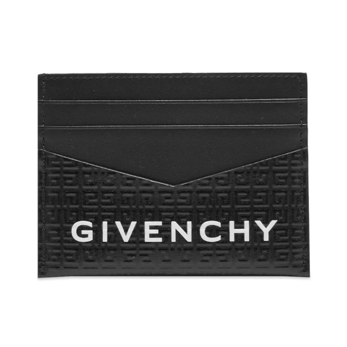 

Givenchy 4G Logo Embossed Card Holder Black