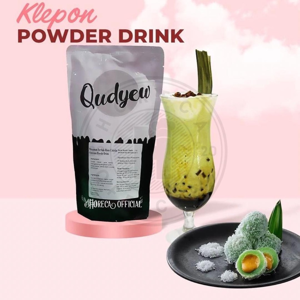 

Qudyew Klepon Powder 1000Gr / Bubuk Numan Rasa Pandan Kelapa 1Kg