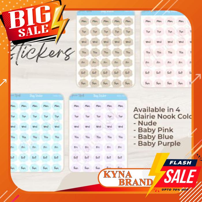 

DAYS STICKER LABEL WARNA / STIKER WARNA / DEKORASI BULLET JOURNAL TERBAIK !!