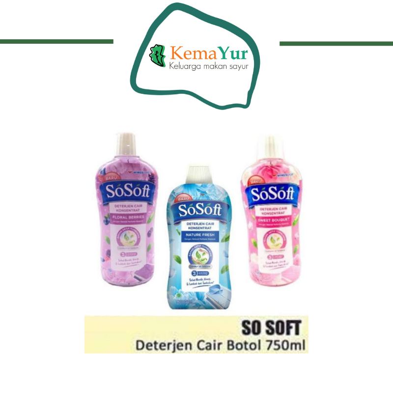 SO SOFT DETERGEN CAIR BOTOL