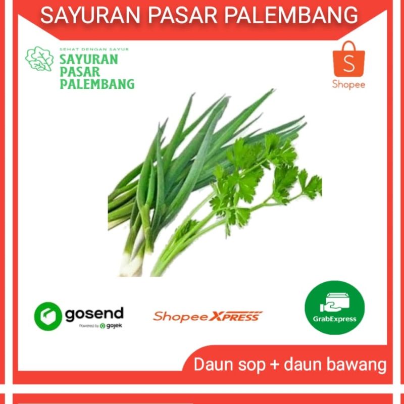 

Daun Sop + Daun Bawang - Sayuran Pasar